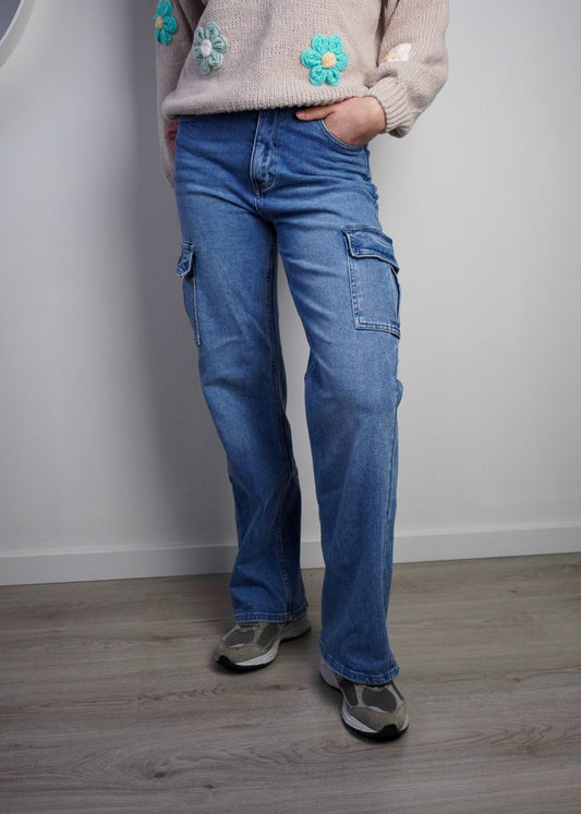 Steffie cargo jeans denim - Styles And More