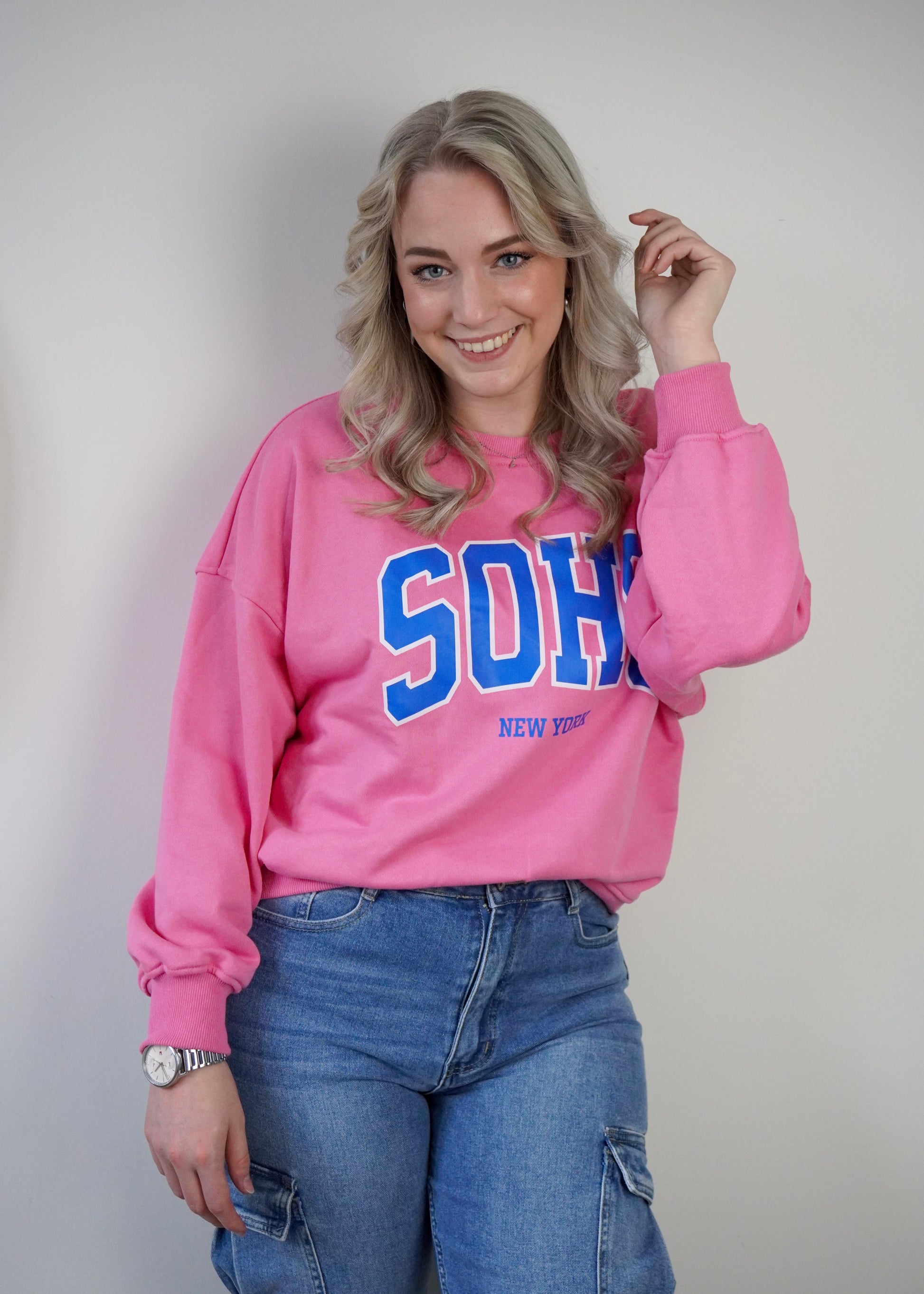 Elin sweater roze - Styles And More