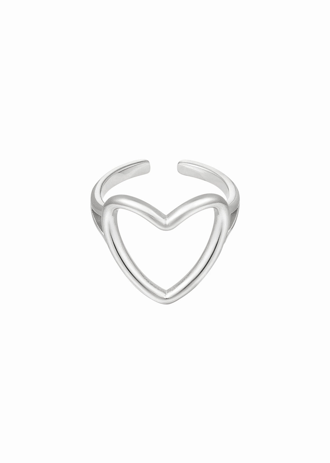 Amelie ring hart zilver - Styles And More
