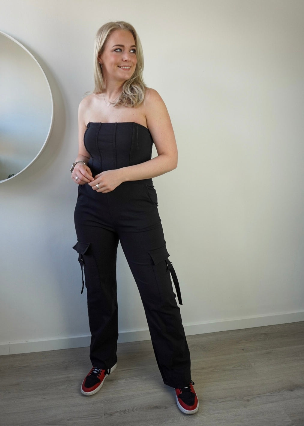 Cargo jumpsuit zwart - Janice - Styles And More